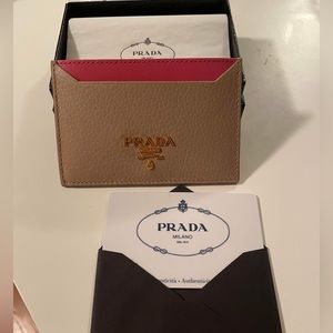 Prada Two Toned Card Holder